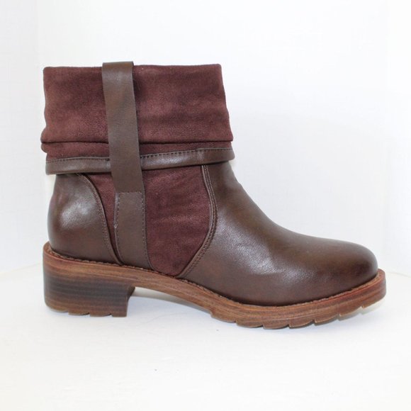 NO BRAND Shoes - LEATHER BROWN SHORT BOOTS 38/6.5